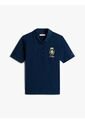 Polo Azul De Corte Regular Con Escudo Bordado Tommy Hilfiger de Tommy Hilfiger