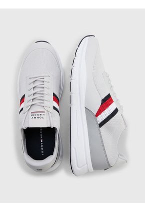 Tenis Ligeras Con Cinta Distintiva Hombre Blanco Tommy Hilfiger