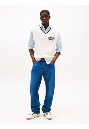 Tenis Blanco De Cuero Con Suela Cupsole Tommy Hilfiger