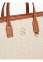 Bolso Beige Tote Con Correa Cruzada TH Monoplay Tommy Hilfiger de Tommy Hilfiger