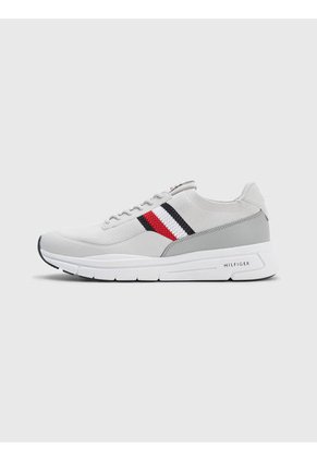 Tenis Ligeras Con Cinta Distintiva Hombre Blanco Tommy Hilfiger