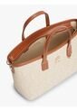 Bolso Beige Tote Con Correa Cruzada TH Monoplay Tommy Hilfiger de Tommy Hilfiger