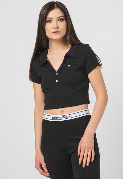 Top Para Mujer Negro Tommy Jeans