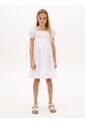 Vestido Blanco De Manga Corta Farol Tommy Hilfiger de Tommy Hilfiger