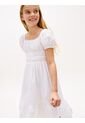 Vestido Blanco De Manga Corta Farol Tommy Hilfiger de Tommy Hilfiger