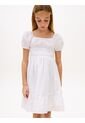 Vestido Blanco De Manga Corta Farol Tommy Hilfiger de Tommy Hilfiger