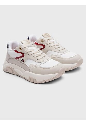 Tenis Beige Con Logo Para Niña Tommy Hilfiger Tommy Hilfiger