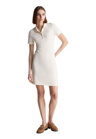 Vestido Blanco Tipo Polo 1985 De Corte Slim Tommy Hilfiger Tommy Hilfiger