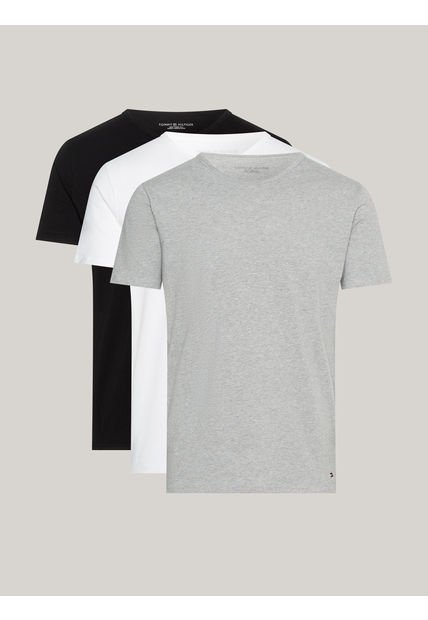 Paquete Multicolor De 3 Camisetas Con Logo Tommy Hilfiger
