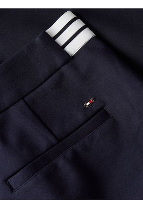 Pantalón De Punto Milano Con Corte Slim Mujer Azul Tommy Hilfiger