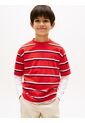 Camiseta Roja De Punto Con Logo Bordado Tommy Hilfiger de Tommy Hilfiger
