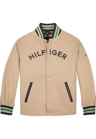 Chaqueta Bomber Con Logo Arqueado Niño Beige Tommy Hilfiger Tommy Hilfiger