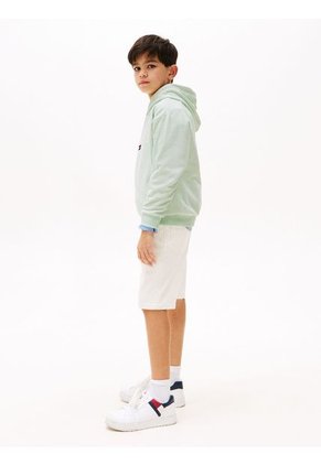 Buzo Verde Con Capota Y Logo De Estilo Universitario Tommy Hilfiger