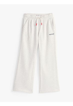 Joggers Blanco De Pierna Ancha Con Logo Bordado Tommy Hilfiger