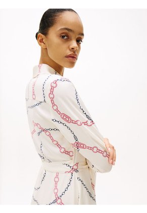 Minivestido Cruzado Con Estampado Integral WW0WW4466401V