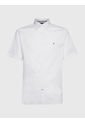 Camisa De Manga Corta Th Flex Hombre Blanco Tommy Hilfiger de Tommy Hilfiger