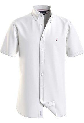 Camisa De Manga Corta Th Flex Hombre Blanco Tommy Hilfiger