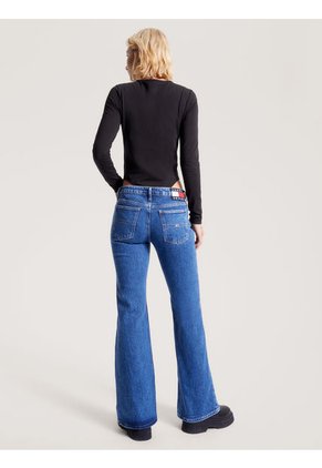 Body Negro Essential De Manga Larga Y Corte Slim Tommy Jeans