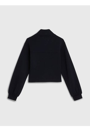 Saco Universitaria Con Media Cierre Niña Azul Tommy Hilfiger