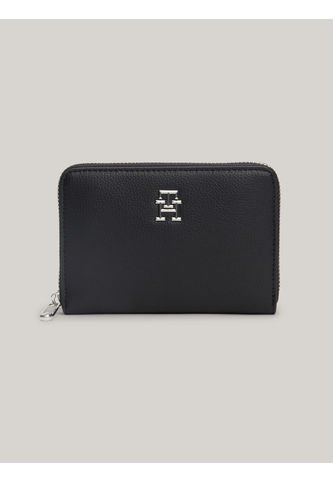 Billetera Negra Essential Mediana Con Cremallera Tommy Hilfiger Tommy Hilfiger