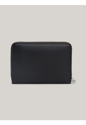 Billetera Negra Essential Mediana Con Cremallera Tommy Hilfiger