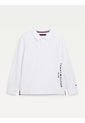 Polo Manga Larga Blanco Esencial de Tommy Hilfiger
