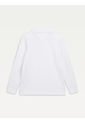 Polo Manga Larga Blanco Esencial de Tommy Hilfiger
