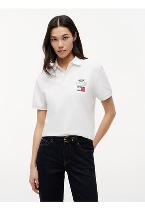 Polo Blanco TH X Cadillac Formula 1® Team Con Logo Tommy Hilfiger