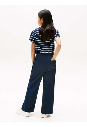 Pantalón Azul De Pierna Ancha Tommy Hilfiger
