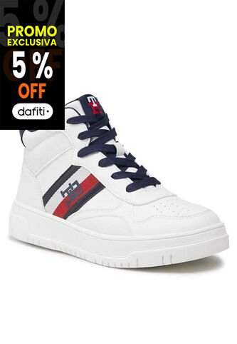 Tenis Altas Para Niños Blanco Tommy Hilfiger Tommy Hilfiger