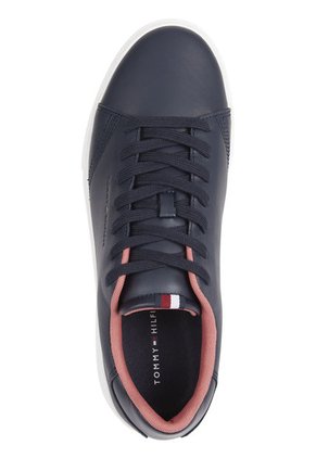 Tenis Deportivas Elevated De Cuero Hombre Azul Tommy Hilfiger