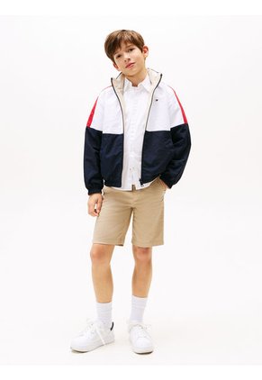 Rompe Azul Oscuro Viento Reversible Color Block Tommy Hilfiger