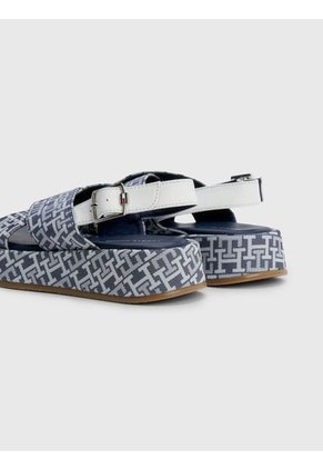Sandalias Con Cierre Velcro Niña Gris Tommy Hilfiger