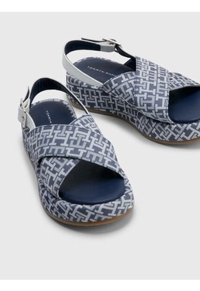Sandalias Con Cierre Velcro Niña Gris Tommy Hilfiger