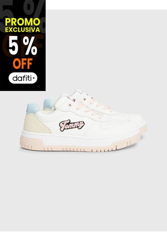 Tenis Casual Para Niña Blanco Tommy Hilfiger Tommy Hilfiger