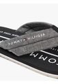 Sandalias Negro De Jacquard En Chambray De Puro Lino Tommy Hilfiger de Tommy Hilfiger