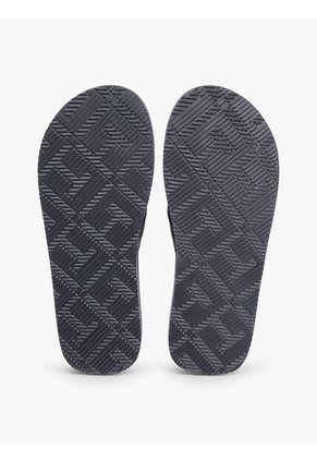 Sandalias Negro Con Tiras Acolchadas Y Logo Tommy Hilfiger