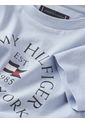 Camiseta Niño Celeste Con Logo Náutico De Corte Regular Tommy Hilfiger de Tommy Hilfiger