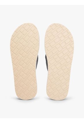 Sandalias Negro De Jacquard En Chambray De Puro Lino Tommy Hilfiger