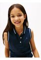 Polo Azul Sin Mangas Con Cuello Ribeteado Tommy Hilfiger de Tommy Hilfiger