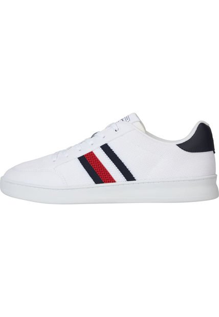 Tenis Blancos Con Raya Distintiva Para Hombre Tommy Hilfiger