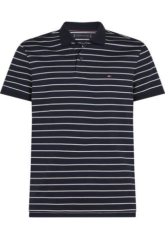 Polo Azul De Punto Interlock De Corte Regular Tommy Hilfiger Tommy Hilfiger