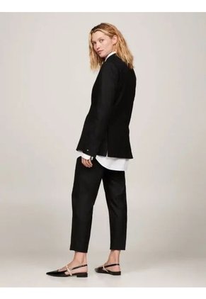 Americana Negra Regular Con Monograma TH Tommy Hilfiger