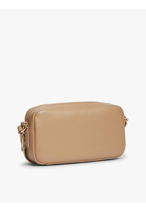Bolso Beige Cruzado Essential Con Logo En Bajo Relieve Tommy Hilfiger