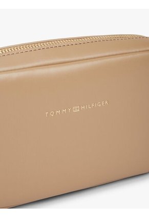 Bolso Beige Cruzado Essential Con Logo En Bajo Relieve Tommy Hilfiger