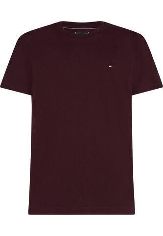 Camiseta Roja De Cuello Redondo Con Logo Bordado Tommy Hilfiger Tommy Hilfiger