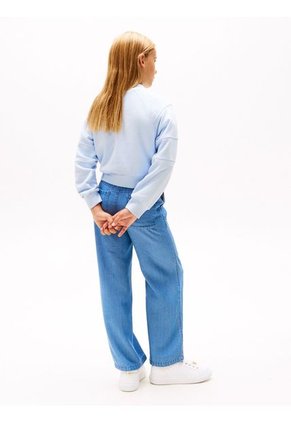 Saco Celeste Con Logo Bordado Tommy Hilfiger