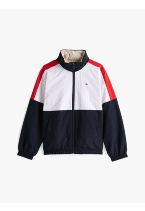 Rompe Azul Oscuro Viento Reversible Color Block Tommy Hilfiger