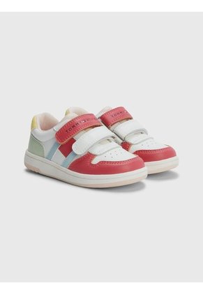 Tenis Doble Velcro De Niña Blanco Tommy Hilfiger