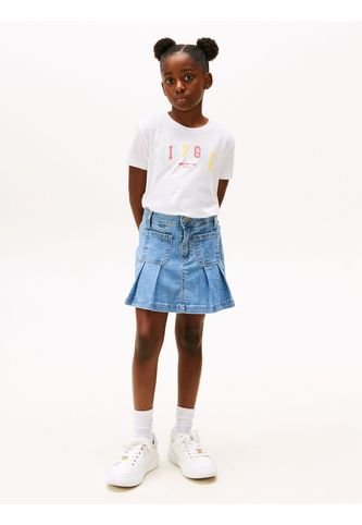 Camiseta Blanca Tipo Universitaria De Cuello Redondo Tommy Hilfiger Tommy Hilfiger